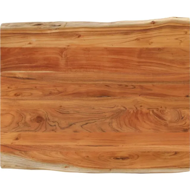 vidaXL Tafelblad rechthoekig natuurlijke rand 110x80x3,8 cm acaciahout Bruin