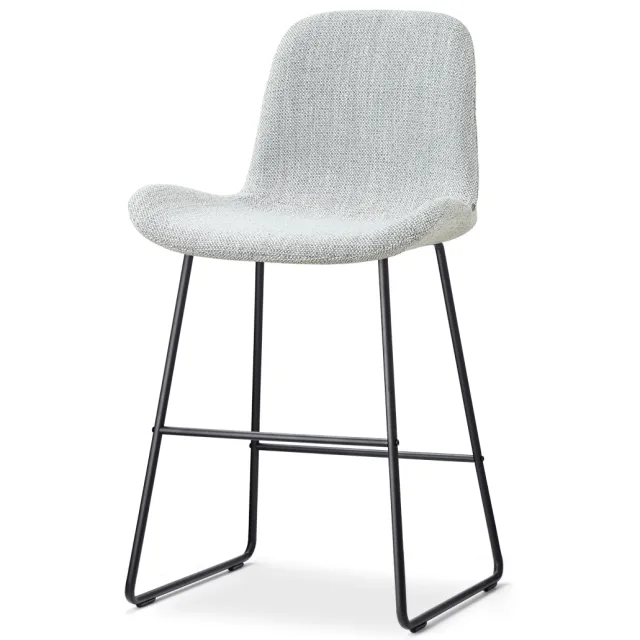 Nolon Nino-Fé barkruk grijs melange - zwart onderstel - 65 cm