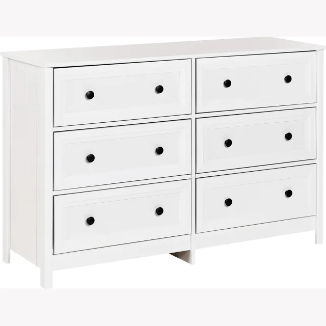 Beliani HAZELVALE - Ladekast 6 lades - Wit - Vezelplaat