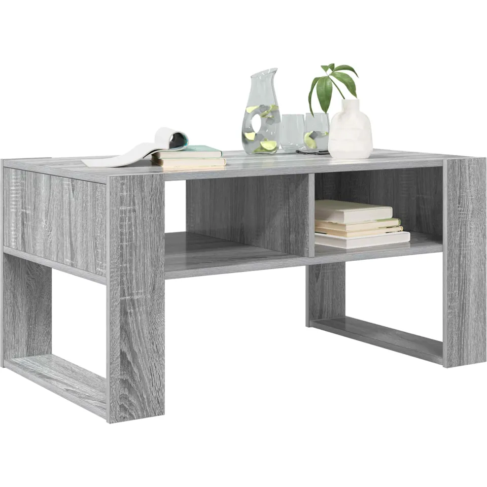 vidaXL Salontafel Grijs Sonoma 92 x 53 x 45 cm Bewerkt hout, foto 3