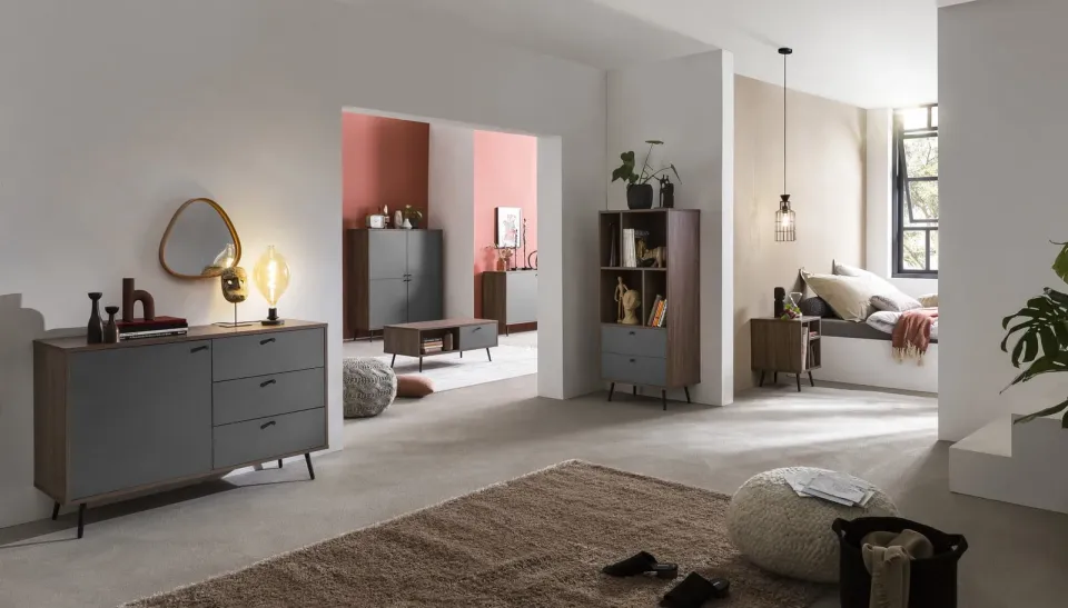 dressoir Felipe walnoot grijs, foto 3