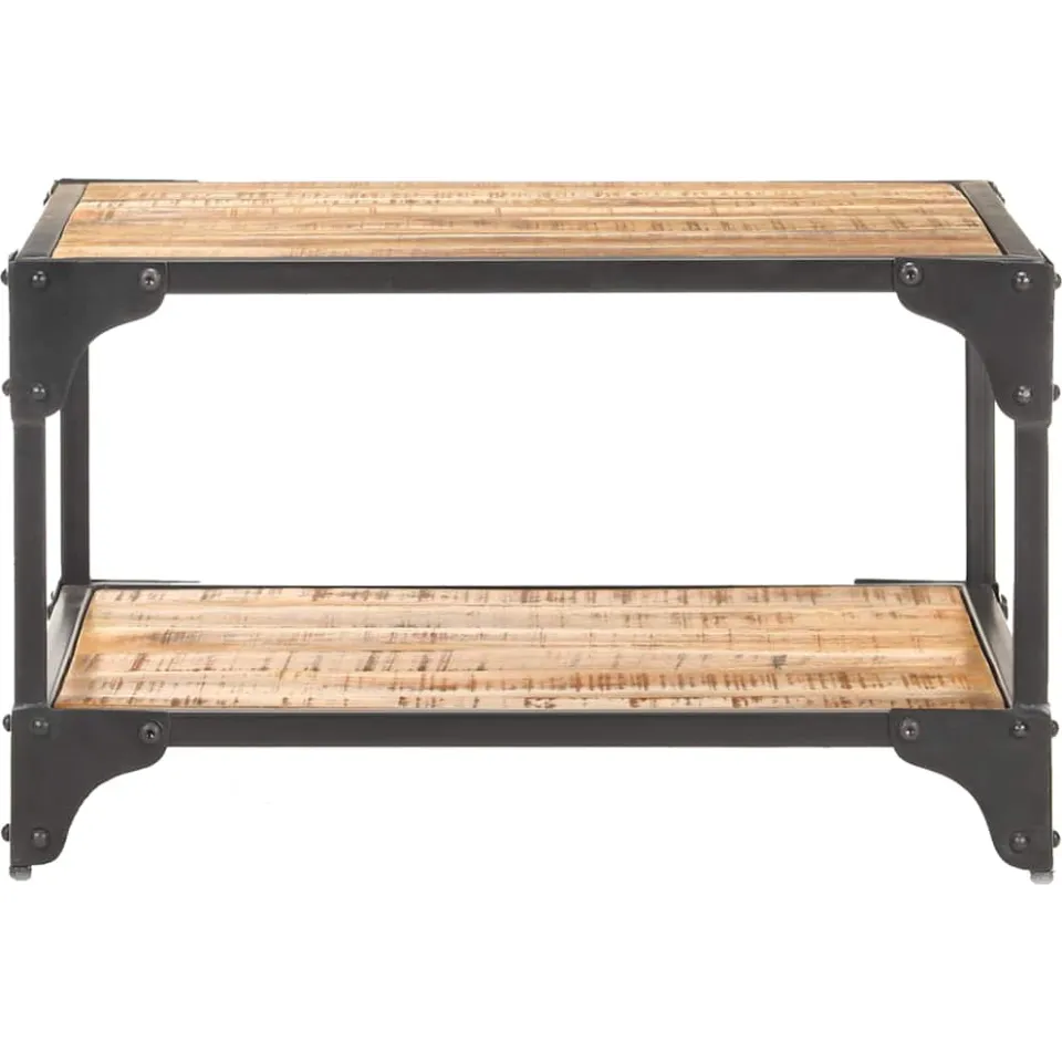 vidaXL Salontafel 60x60x35 cm massief mangohout Bruin