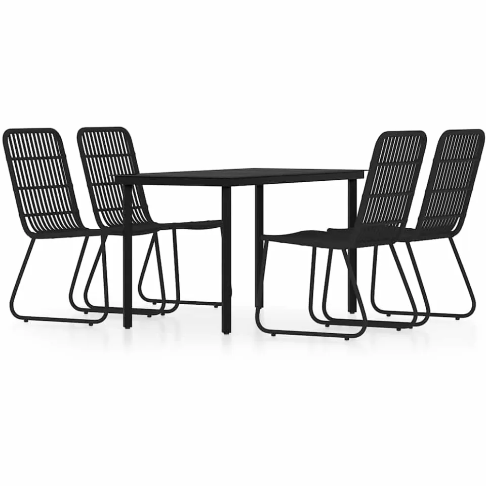 vidaXL 5-delige Tuinset zwart, foto 3