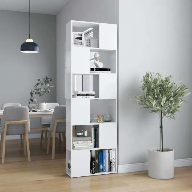vidaXL Boekenkast/kamerscherm 60x24x186 cm wit, foto 2