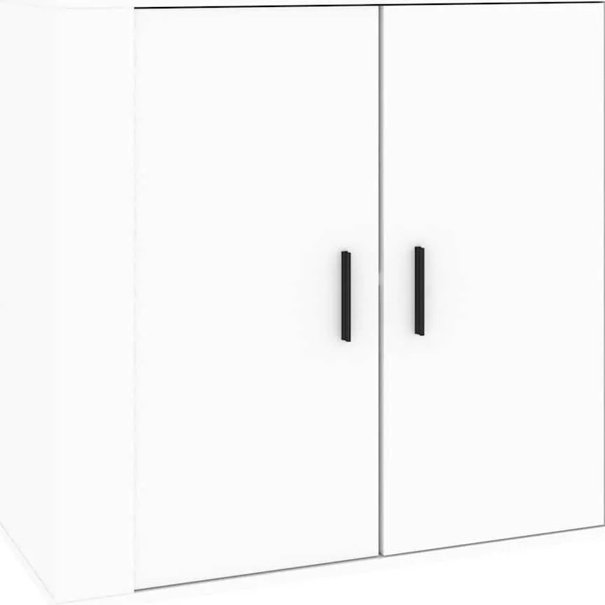 vidaXL Dressoir 80x33x70 cm bewerkt hout wit