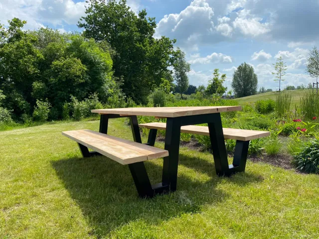 NordXL Douglashout picknicktafel Sulon met W frame