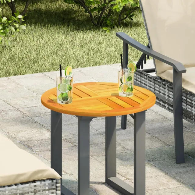 vidaXL Tafelblad rond Ø 50x2 cm massief acaciahout Bruin
