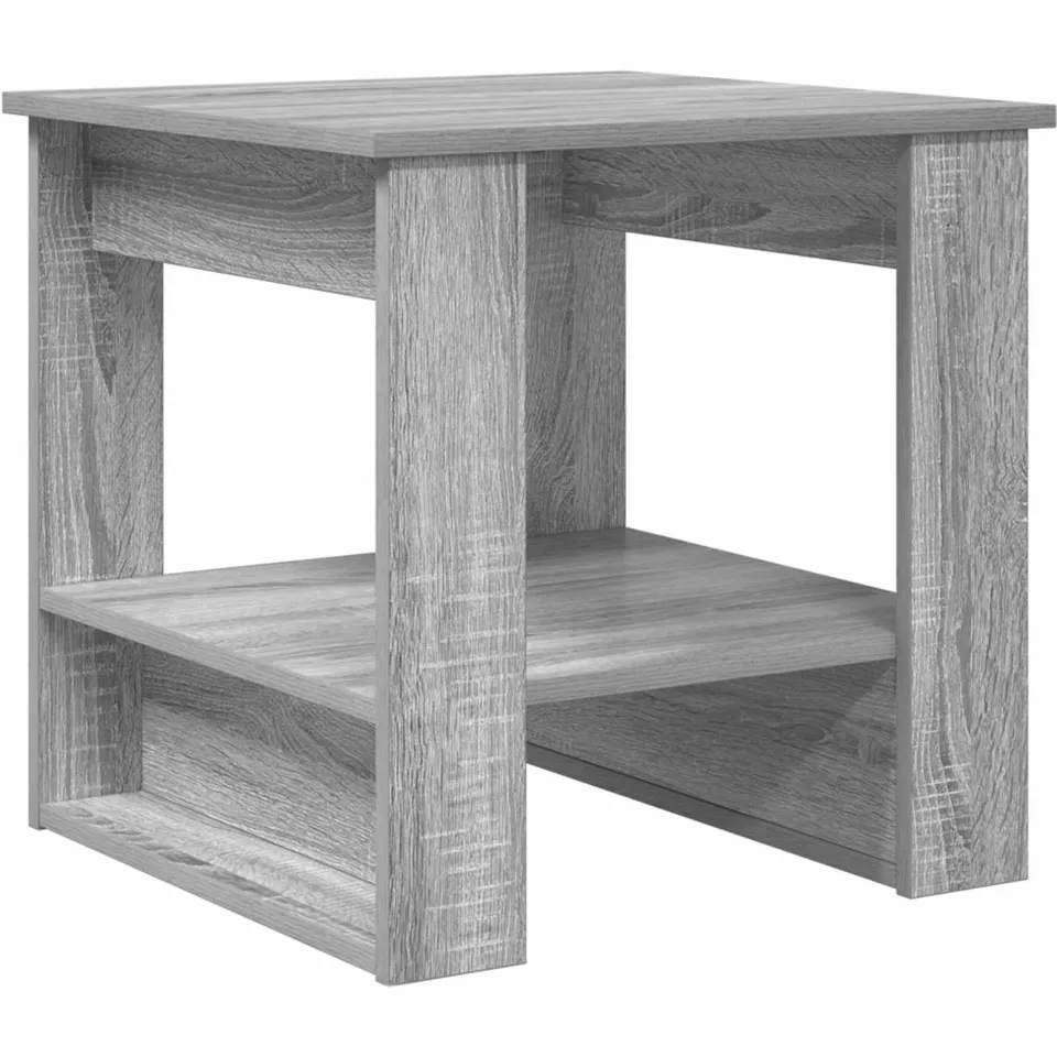 vidaXL Salontafel Grijs Sonoma 51 x 50 x 50 cm Bewerkt hout, foto 3