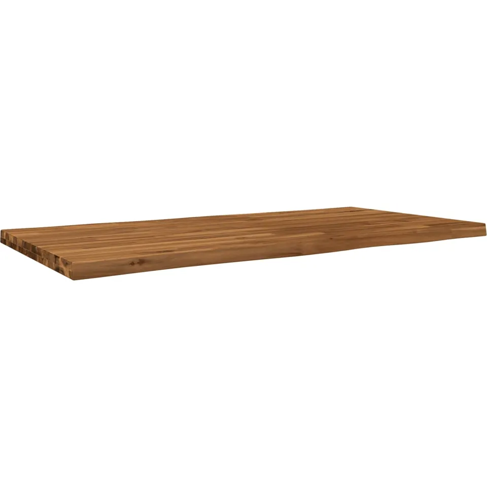 vidaXL Live Edge Tafelblad 110 x 60 x 3,2 cm Rechthoekig Bruin