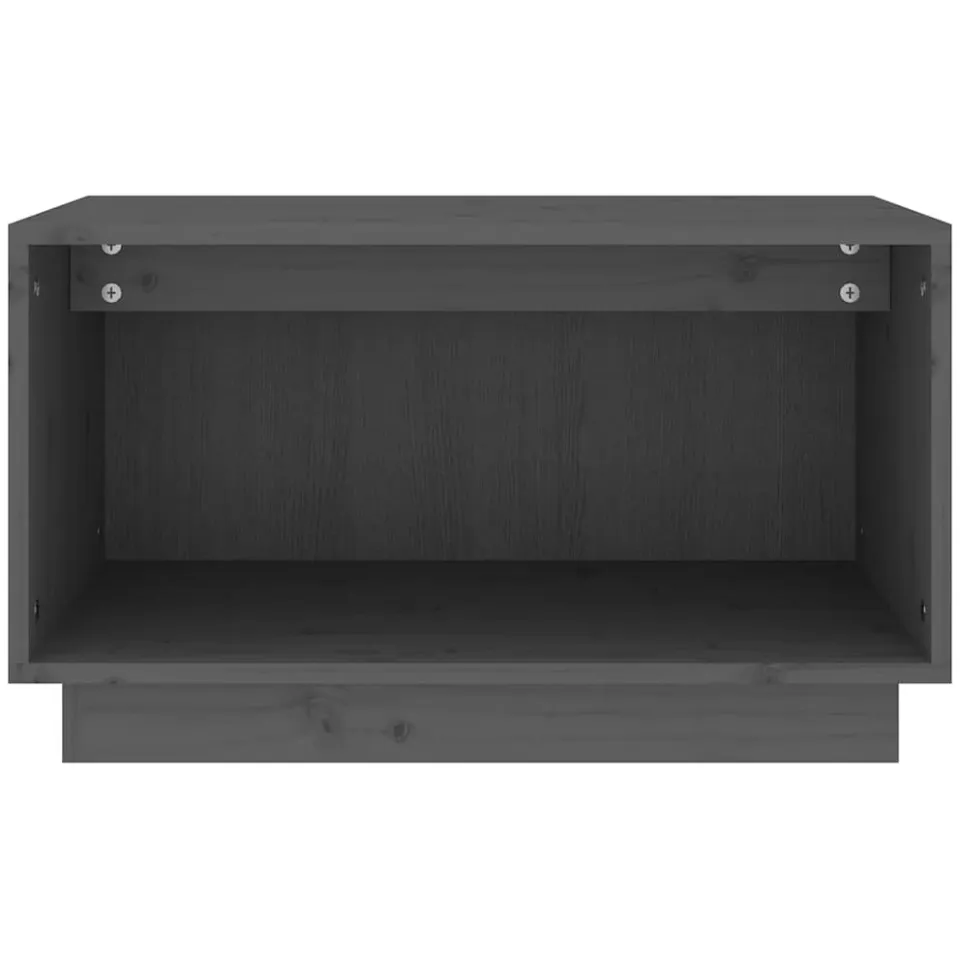 vidaXL Tv-meubel 60x35x35 cm massief grenenhout grijs, foto 4