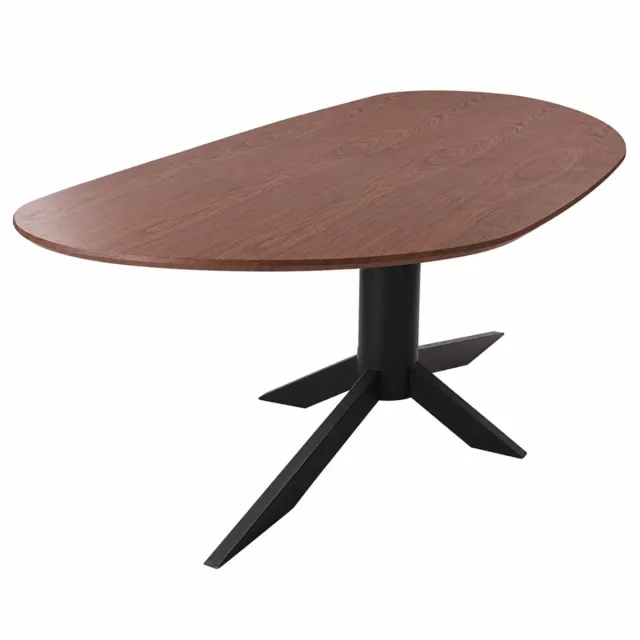 DS4U Mori organische eettafel 240 cm - walnoot Donkerbruin