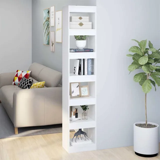 vidaXL Boekenkast/kamerscherm 40x30x198 cm wit, foto 2