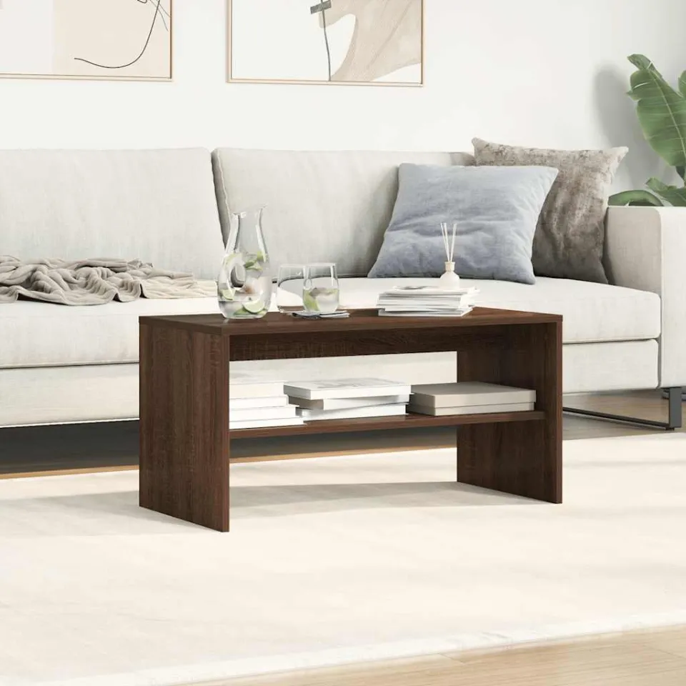 vidaXL Tv-meubel 80x40x40 cm bewerkt hout bruin eikenkleur, foto 4