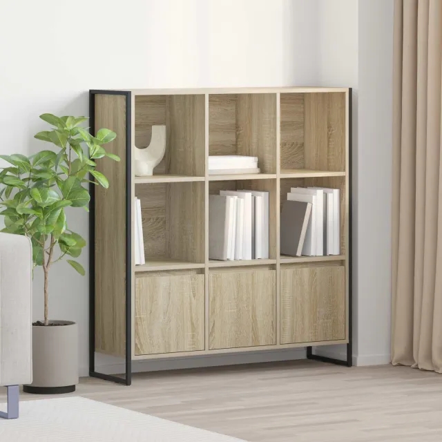 vidaXL Boekenkast 99,5 x 30 x 108 cm Bewerkt hout Sonoma bruin, foto 2