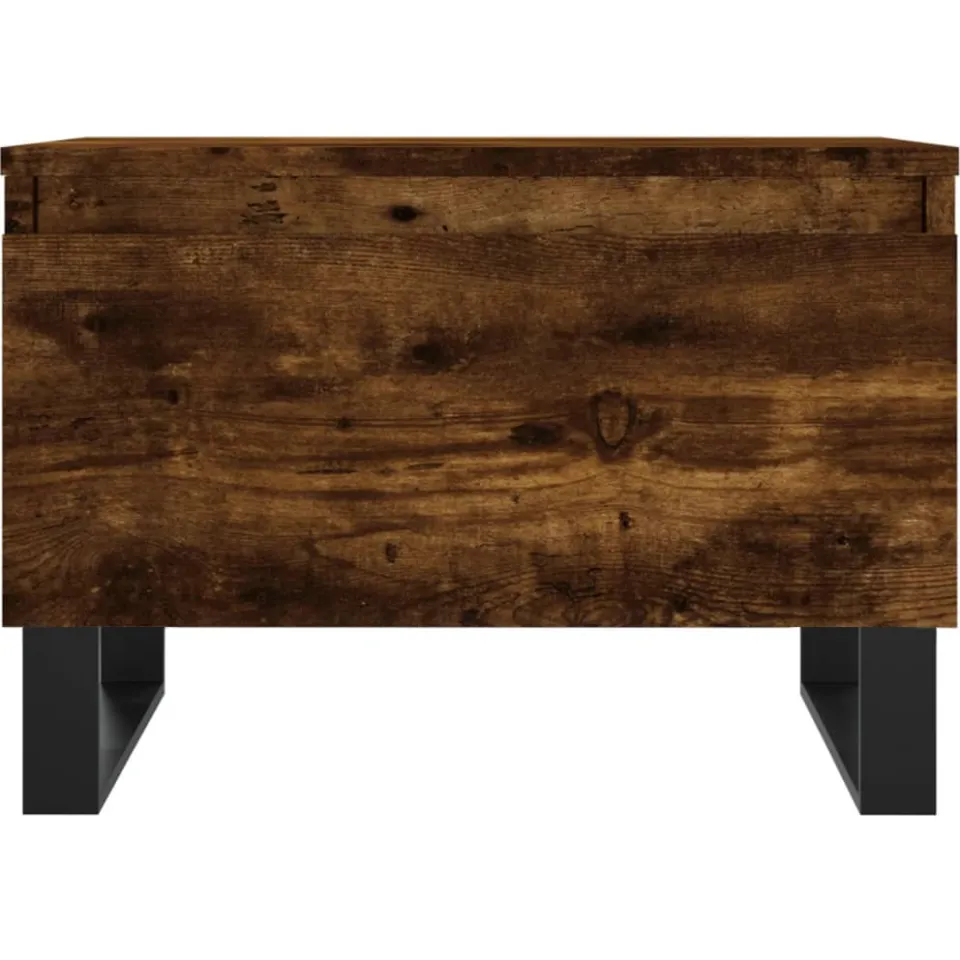 vidaXL Salontafels 2 st 50x46x35 cm bewerkt hout gerookt eikenkleurig, foto 4