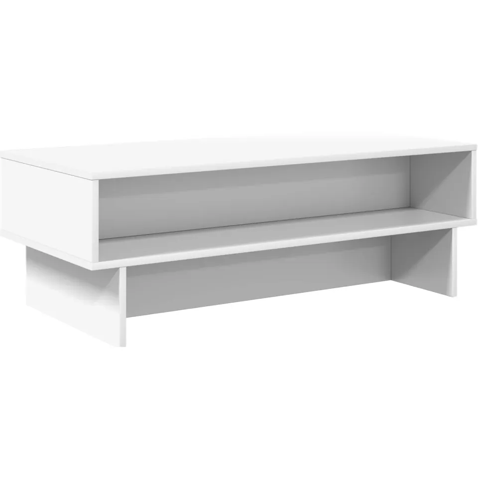 vidaXL Salontafel Wit 100 x 46 x 35 cm Bewerkt hout, foto 3