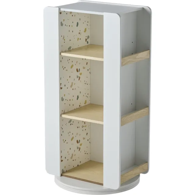 vertbaudet Draaiende opbergmeubilair boekenkast LIGNE TERRAZZO beige