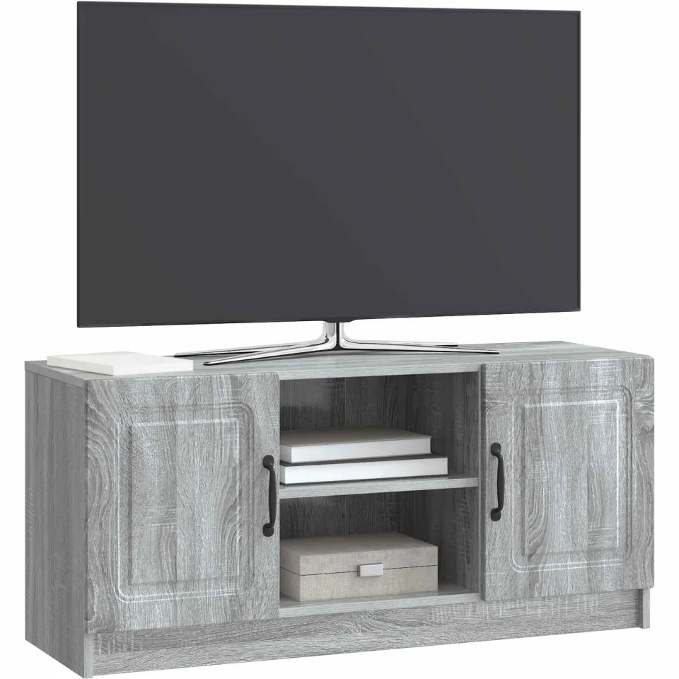 vidaXL TV-kast Grijs sonoma 102 x 34,5 x 47 cm Bewerkt hout, foto 3