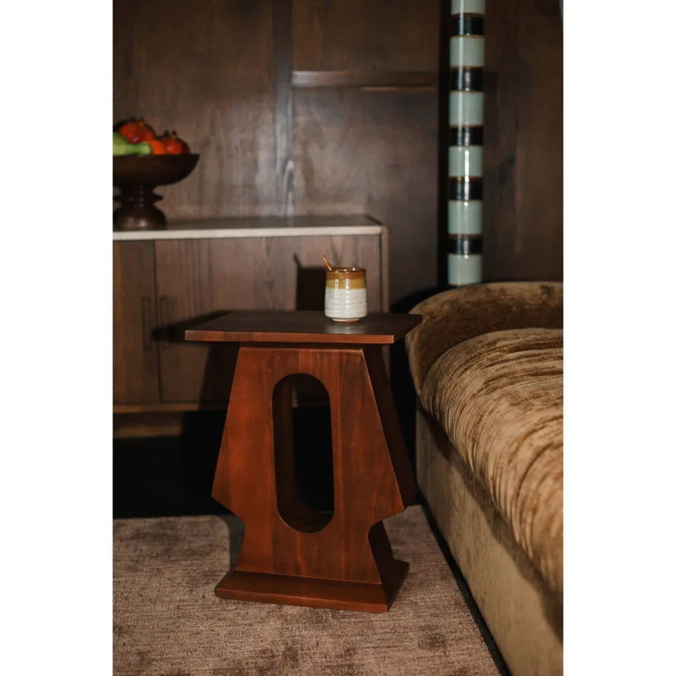 Dutchbone Pilaster bijzettafel bruin, foto 4