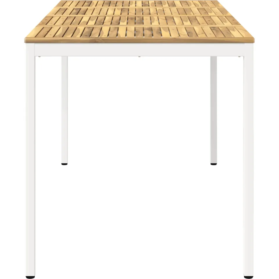 vidaXL Tuinbar Tafel NAARDEN Wit 196 x 100,5 x 105 cm, foto 3