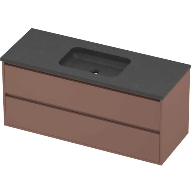 Proline Rollo Badmeubelset Hardsteen Elegant Midden 120x46x54 cm Blue Stone Beauty Blush Rosé Goud