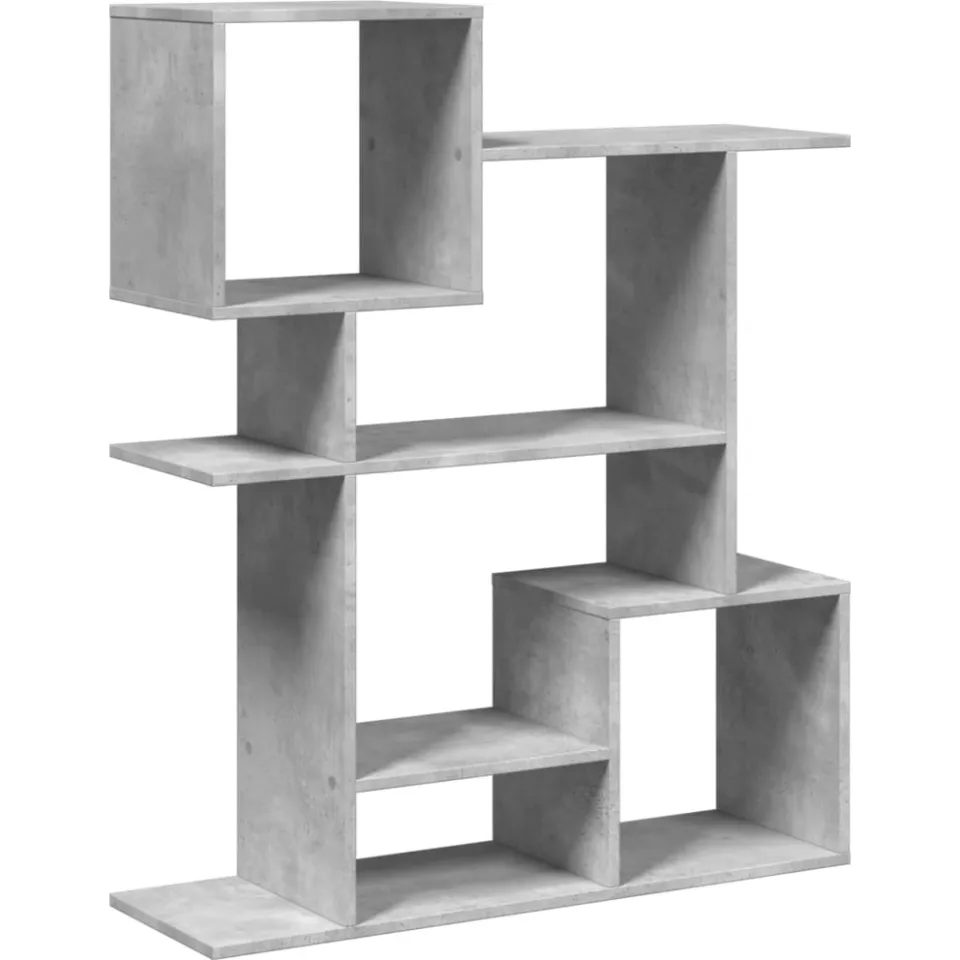 vidaXL Kamerscherm / boekenkast 92x29x112 cm hout betongrijs grijs, foto 3