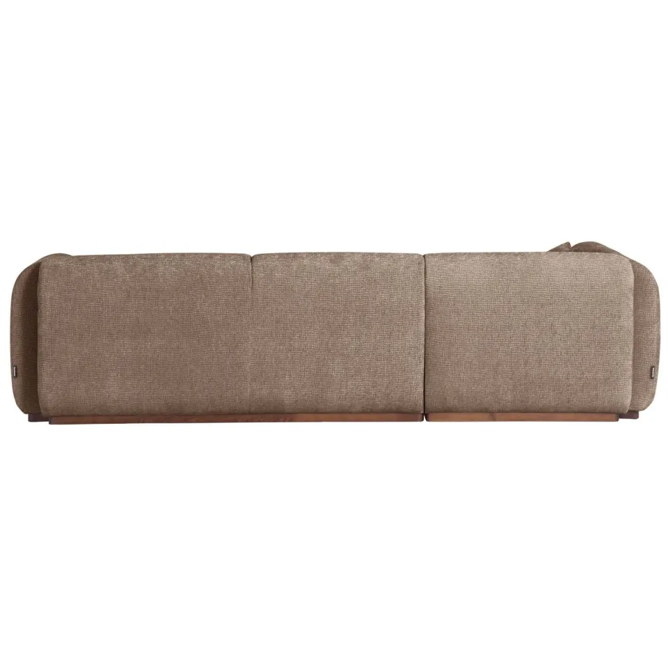 WOOOD Brenvo Hoekbank Links - Structure Velvet - Zand - 73x306x178, foto 3
