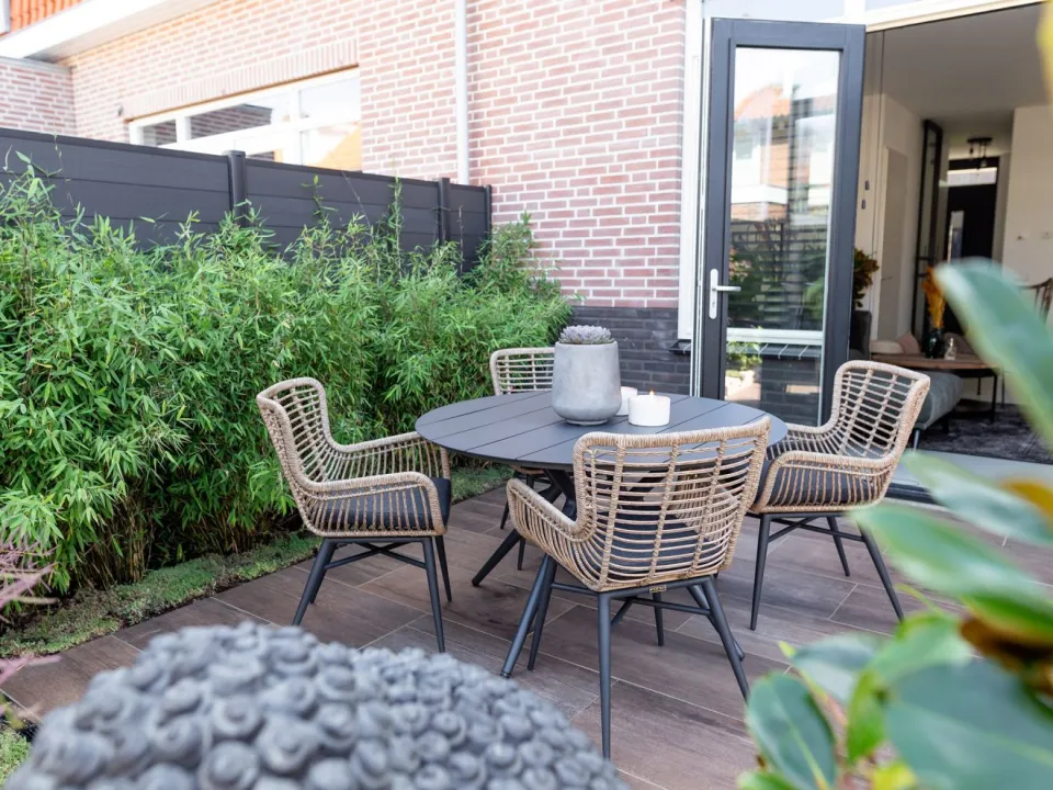 Manifesto Furniture Manifesto Sora dining tuintafel ø 127cm (h:75cm) grijs, foto 4