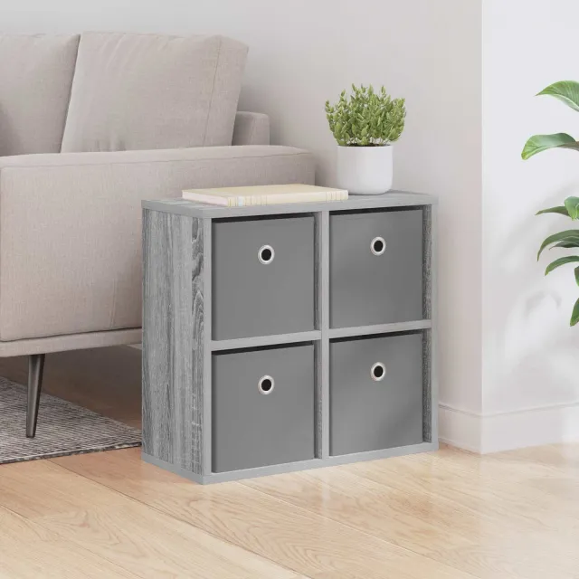 vidaXL Dressoir Grijs Sonoma 49,5 x 22 x 47 cm