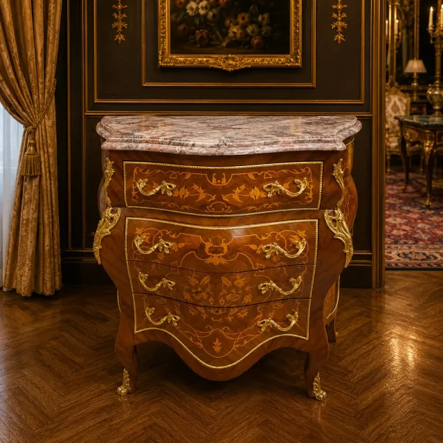 Megabarok Franse Ladekast Commode Dordogne Mahonie