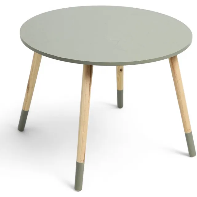 FACTORY LA FACTORY - Kindertafel THE KING OF THE JUNGLE, groen, Ø 60 cm