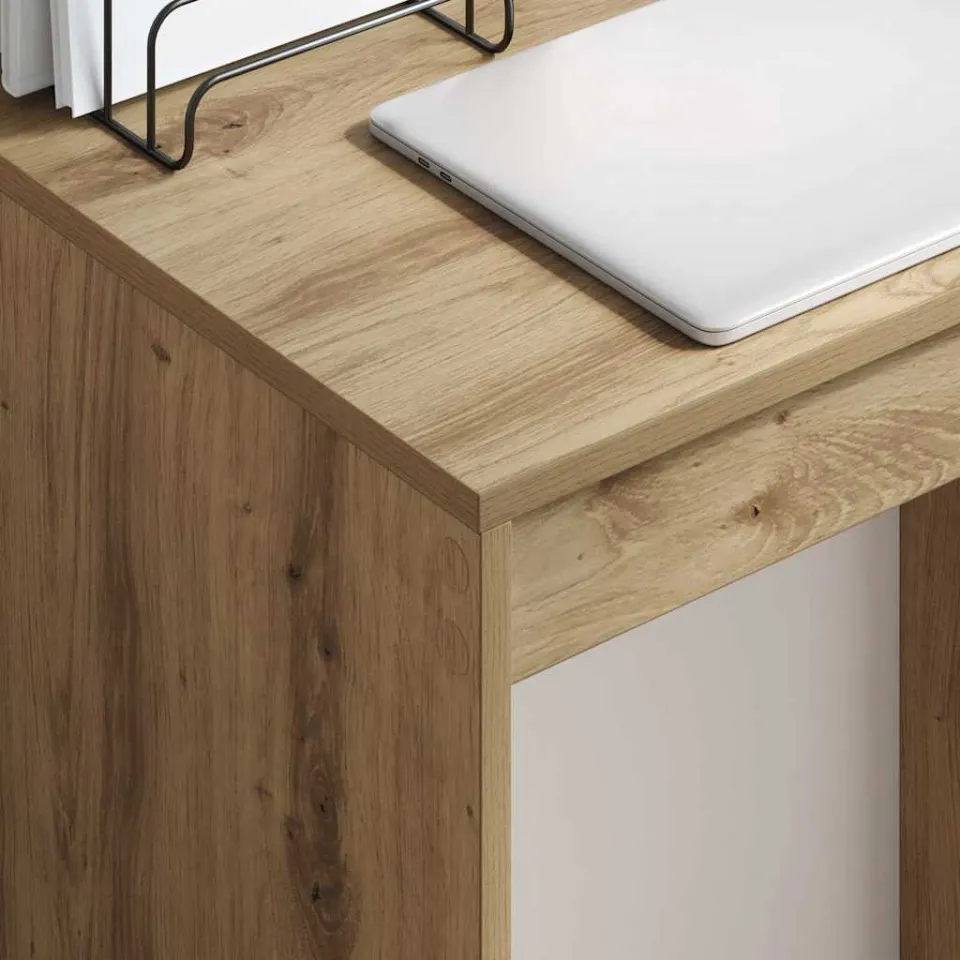 vidaXL Bureau Artisan Eiken 60 x 40 x 76 cm, foto 4