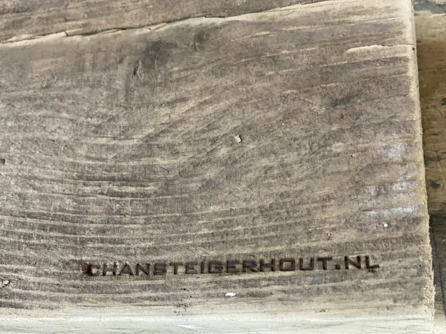 Chansteigerhout Steigerhouten plank liefdevol geschuurd en splintervrij 100 cm GEBRUIKT steigerhout. Houtkleur
