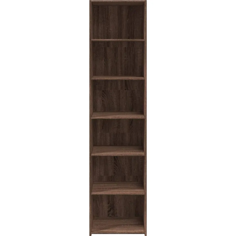 vidaXL Hoge kast 45x41x185 cm bewerkt hout bruin eikenkleurig