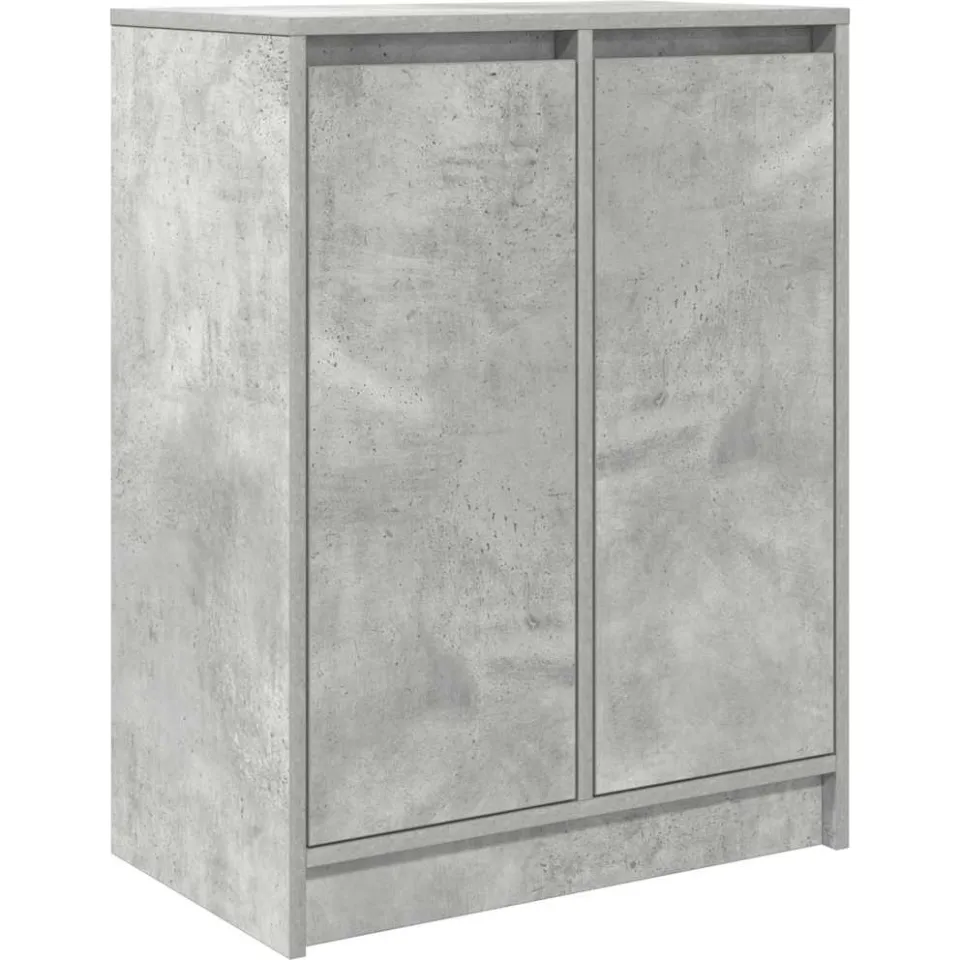 vidaXL Dressoir 57x34x76 cm bewerkt hout betongrijs