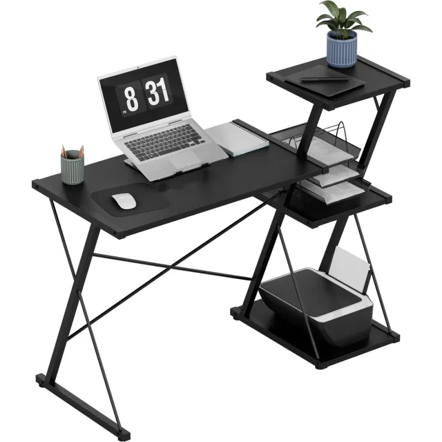 Mark Adler Leader 3.5 - Bureau met planken - Zwart