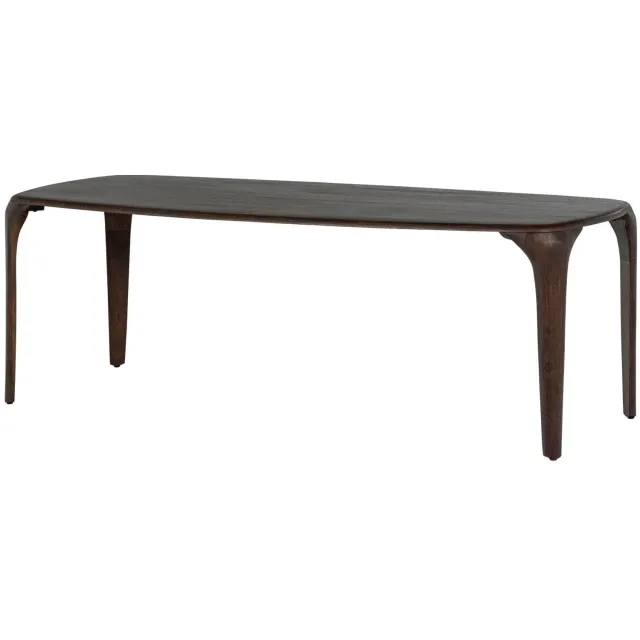WOOOD Fiore Eettafel - Mango Hout - Walnoot - 76x230x95 brown