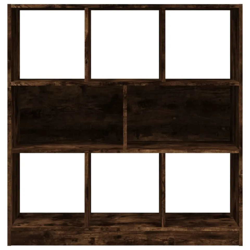 vidaXL Boekenkast 97,5x29,5x100 cm bewerkt hout gerookt eikenkleurig Bruin