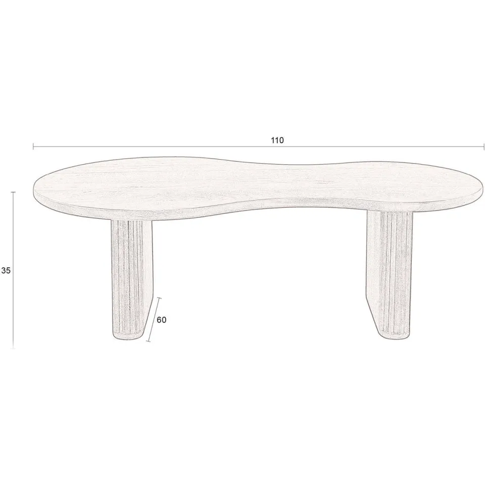 Dutchbone salontafel Tilon bruin, foto 2