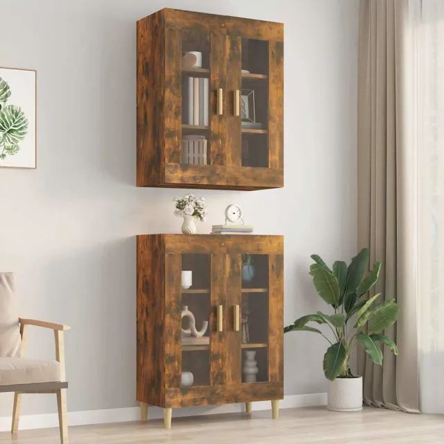 vidaXL Hangkast 69,5x34x90 cm gerookt eikenkleurig Bruin