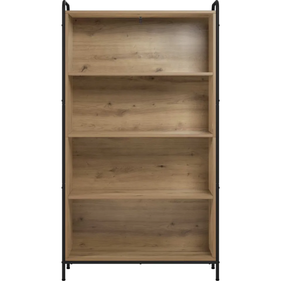vidaXL Boekenkast 55,5 x 33 x 174 cm Bewerkt hout Artisanaal eiken, foto 2