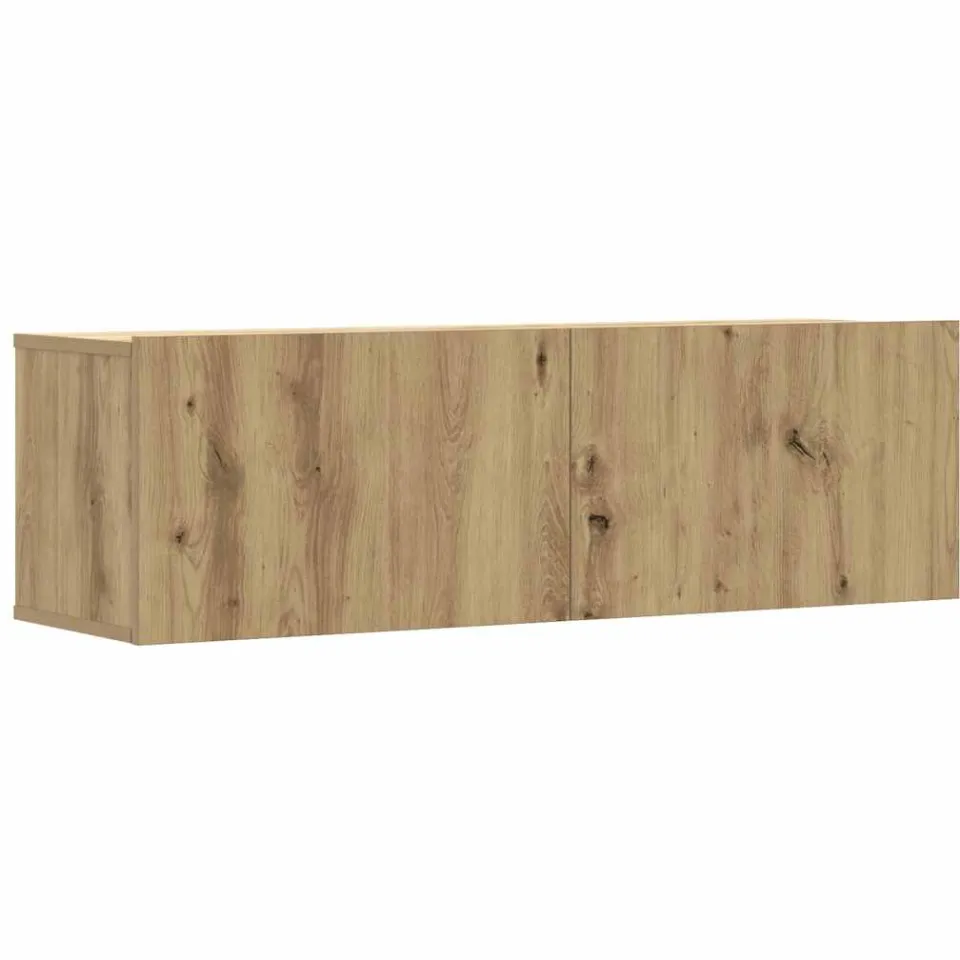 vidaXL 2-delig Tv-meubelset wandmontage bewerkt hout artisanaal eiken, foto 3