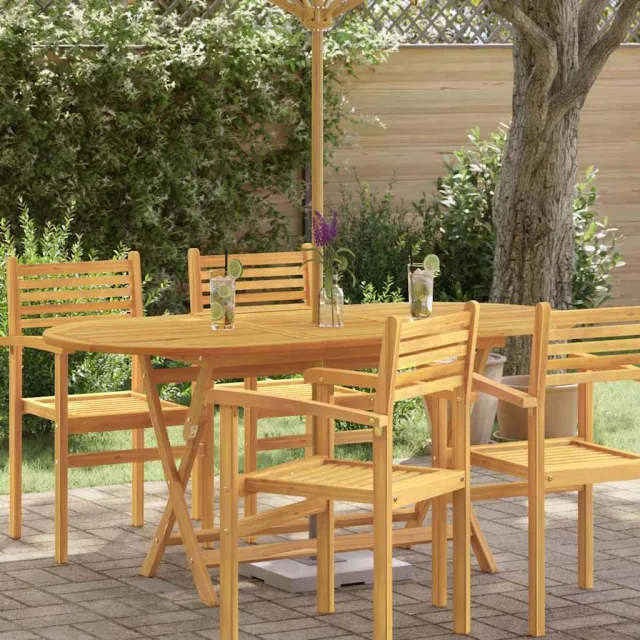 vidaXL Tuintafel inklapbaar 160x85x75 cm massief eucalyptushout bruin
