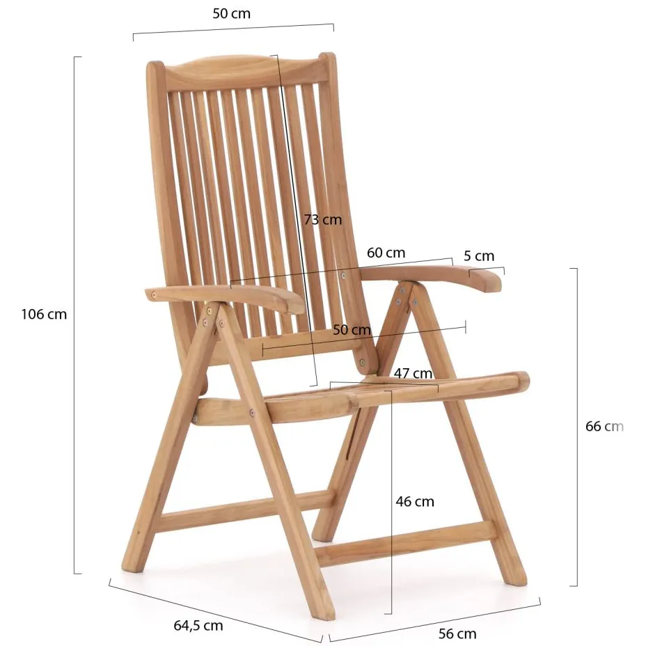 Sunyard Furniture Sunyard Veronica standenstoel bruin, foto 2
