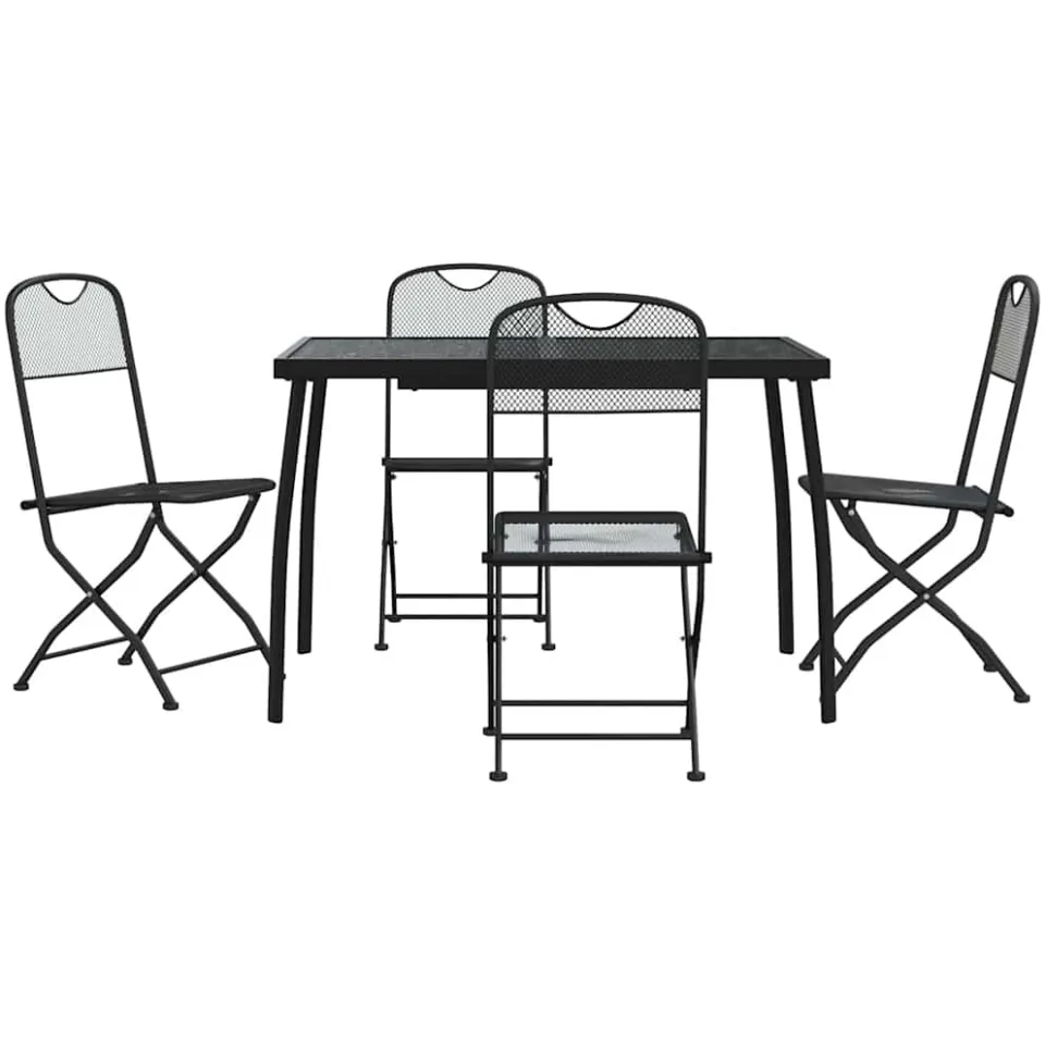 vidaXL 5-delige Tuinset metaalgaas antracietkleurig, foto 3