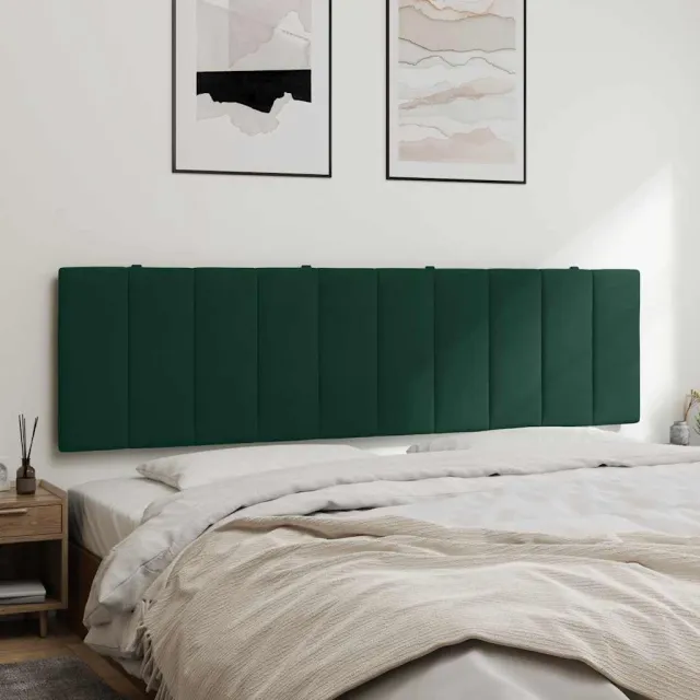 vidaXL Hoofdbordkussen "Hanko" 180 cm fluweel donkergroen