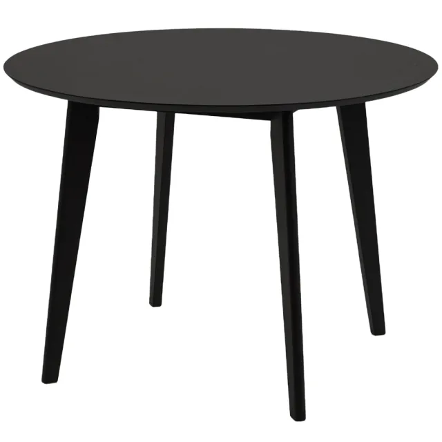 Lisomme Jade houten eettafel zwart - Ø 105 cm