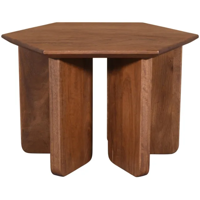 DÉJA Living Salontafel Martos - Donkerbruin Mangohout - 60x60x38cm