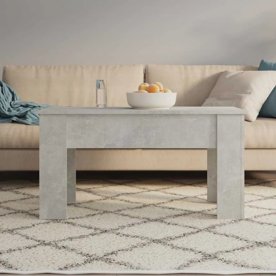 vidaXL Salontafel 101x49x52 cm bewerkt hout betongrijs grijs, foto 4