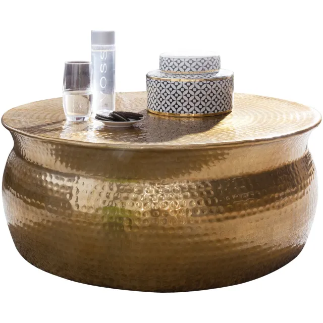 Cosmo Casa Salontafel - Aluminium - 75 x 75 x 31 cm Goud